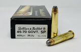 SELLIER & BELLOT AMMO 45-70 GOV’T 405gr SP 20/Box