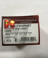 17 hornet 20 gr v-max superformance