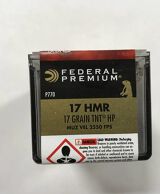 UNKNOWN .17 HMR
