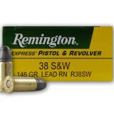 remington Remington 38 s&w 146GR Lead RN 50ct