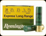 Remington - 28 Ga 2.75" - 3/4oz - Shot 7.5 - Express Long Range - 25ct - 28049