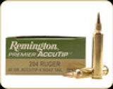 Remington - 204 Ruger - 40 Gr - Premier Accutip-V - Boat Tail - 20ct - 29220/PRA204B