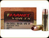 Barnes - 454 Casull - 250 Gr - VOR-TX - XPB HP - 20ct - 22024