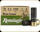 Remington - 16 Ga 2.75" - 1 oz - 6 Shot - Game Loads - 25ct - 20034