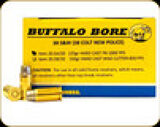 Buffalo Bore - 38 S&W (38 Colt New Police) - 125 Gr - Hard Cast Flat Nose - 20ct - 20.5A