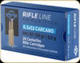 PPU - 6.5x52 Carcano - 139 Gr - Full Metal Jacket Boat Tail - 20ct - PP6CF