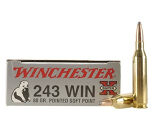 Winchester 243 Win 80gr Pointed Soft Point, Box of 20