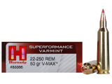 Hornady SUPERFORMANCE Varmint 22-250 Rem 50gr V-Max Box of 20