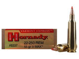 Hornady Varmint Express 22-250 Remington 55gr V-Max Box of 20