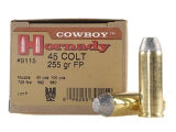 Hornady Cowboy 45LC Long Colt 255gr Lead Flat Nose Box of 20