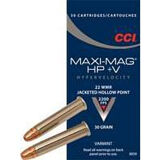 CCI 22 WMR Maxi-Mag HP+V 30gr JHP Box of 50