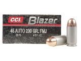 CCI Blazer Aluminum Cased 45 ACP 230gr FMJ Box of 50 Rounds