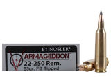 Nosler Varmageddon 22-250 Rem, 55gr Tipped Flat Base, Box of 20