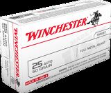 Winchester 25 Auto, 50 Grain, FMJ, 50 Rds