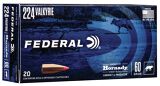 Federal Varmint and Predator 224 Valkyrie, 60 Gr V-Max, 20 Rds