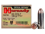 Hornady Critical Defense Pistol Ammo 45 LC, FTX, 185 Gr, 920 fps, 20 Rnd, Boxed