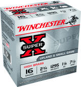Winchester Super-X Shotshell 16 GA, 2-3/4 in, No. 7-1/2, 1-1/8oz, 3-1/4 Dr, 1295 fps, 25 Rnd per Box