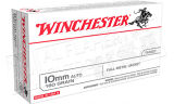 Winchester 10mm AUTO White Box - 180 Gr FMJ Box of 50 #USA10MM
