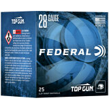 Federal Top Gun Ammunition - 28 Gauge, 2-3/4", #7.5, Lead, 3/4 oz, 1330 fps, Model TGS2821 7.5