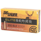 Sig Sauer Elite Copper Hunting Ammunition - 300 Blk, 120 gr, Solid Copper, 2250 fps, Model E300H1-20