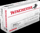 Winchester USA 380 Auto 50 Rounds 95 gr FMJ