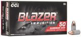 CCI Blazer Aluminum 9mm 50 Rounds 115 gr FMJ