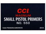 CCI – PRIMER #550 SMALL PISTOL MAG 1000/Box