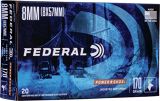 Federal Power-Shok Rifle Ammo - 8x57mm Mauser, 170Gr, Soft Point, 20rds Box