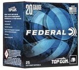 Federal Top Gun Target Load Shotgun Ammo - 20Ga, 2-3/4", 2-1/2DE, 7/8oz, #9, 250rds Case