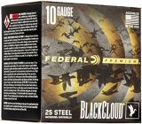 Federal Premium Black Cloud Steel Shotgun Ammo - 10 Ga, 3-1/2", 1-5/8oz, BB, 25rds Box, 1375fps