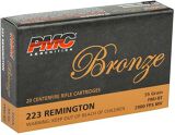 PMC Bronze Rifle Ammo - 223 Rem, 55Gr, FMJ-BT, 1000rds Case