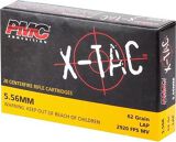 PMC X-TAC Rifle Ammo - 5.56 NATO, 62Gr, Green Tip LAP, 1000rds Case