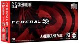 Federal American Eagle Rifle Ammunition - 6.5 Creedmoor, 123gr, OTM, 20rds Box