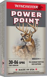 Winchester Super X Rifle Ammo - 30-06 Sprg, 180Gr, Power Point, 20rds Box