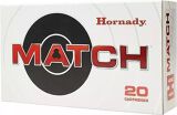 Hornady Match Rifle Ammo - 338 Lapua, 250Gr, BTHP Match, 20rds Box