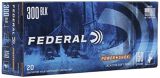 Federal 300BLKB Power-Shok Rifle Ammo 300 Blackout, SP, 150 Grains 1900fps, 20, Boxed