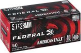 5.7x28mm, 40Gr, FMJ, 50rds Box, 2250fps