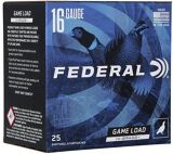 Federal Game Load Hi-Brass Load Shotgun Ammo - 16Ga, 2-3/4", 3-1/4DE, 1-1/8oz, #4, 25rds Box, 1295fps