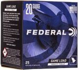 Federal Game-Shok Upland Heavy Field Load Shotgun Ammo - 20Ga, 2-3/4", 2-1/2DE, 1oz, #6, 25rds Box, 1165fps