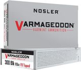 Nosler 40127 Varmageddon Rifle Ammo 300 AAC, FB Tipped, 110 Grains 2150 fps, 20, Boxed