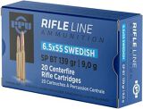 PPU PP6SWS Rifle Ammo 6.5x55 Swedish, SP, 139 Gr, 20 Rnd