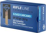 PPU PP6CS Rifle Ammo 6.5x52 Carcano SP 123 gr.