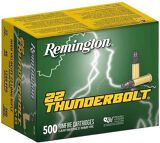 Remington Thunderbolt Rimfire Ammo - High Speed, 22 LR, 40Gr, RN, 500rds Bulk Box