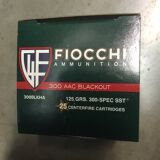 FIOCCHI AMMUNITION 300BLACKOUT 125 GRAIN, SST, BOX OF 25, FIO-300BLKHA