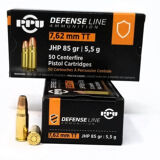 PPU 7.62X25 85GR JHP DEFENSE  50RD  PPA-PPD7T-50