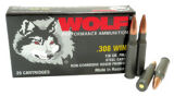 WOLF AMMO 308 WINCHESTER 150gr FMJ PERFORMANCE 20/Box