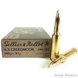 S&B Ammo 6.5 Creedmoor 140gr FMJ BT - Box of 20