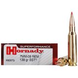 Hornady Superformance SST Ammunition 7mm-08 Remington 139 Grain SST Box of 20