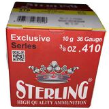 Sterling Ammunition Shotgun 410GA #8 Shot, 2.5", Box of 25