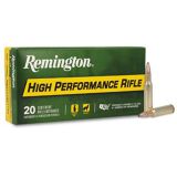 Remington - High Performance Rifle, 222 Rem, 50 Grain, Pointed Soft Point, 3140 fps - Box of 20 Rounds